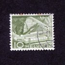 Switzerland Postage Stamp 1949 Scott# CH 330 Used 10 Ct. Mountain Railway at Rocher de Naye E