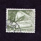 Switzerland Postage Stamp 1949 Scott# CH 330 Used 10 Ct. Mountain Railway at Rocher de Naye A