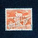 Switzerland Postage Stamp 1949 Scott# CH 329 Used 5 Ct. Sitter Bridges near St. Gallen A