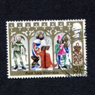 UK Britain Postage Stamp 1973 Scott# GB 714 Used 3½ p Good King Wenceslas, the Page and Peasant B