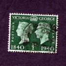UK Britain Postage Stamp 1940 Scott# GB 252 Used ½ d Centenary postage stamp