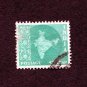 India Postage Stamp 1957 Scott# IN 305 Used 5 Indian naye paisa Map of India