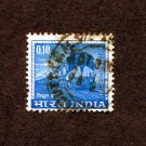 India Postage Stamp 1966 Scott# IN 411 Used 0.10 ₹  Electric Locomotive H