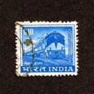 India Postage Stamp 1966 Scott# IN 411 Used 0.10 ₹  Electric Locomotive C
