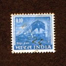 India Postage Stamp 1966 Scott# IN 411 Used 0.10 ₹  Electric Locomotive B