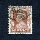 India Postage Stamp 1939 Scott# IN 0106 Used ½ A King George VI wearing Imperial Crown of India