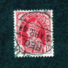 India Postage Stamp 1937 Scott# IN 153 Used 1 a King George VI wearing Imperial Crown of India D