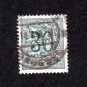 Belgium Postage Stamp 1957 Scott# BE 1074A Used 30 c Number on Heraldic Lion