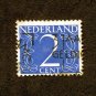Netherlands Postage Stamp 1946 Scott# NL 283 Used 2 c Numeral V