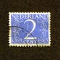 Netherlands Postage Stamp 1946 Scott# NL 283 Used 2 c Numeral K