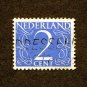 Netherlands Postage Stamp 1946 Scott# NL 283 Used 2 c Numeral J