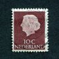 Netherlands Postage Stamp 1953 Scott# NL 344 Used 10 c Queen Juliana (1909-2004) M