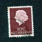 Netherlands Postage Stamp 1953 Scott# NL 344 Used 10 c Queen Juliana (1909-2004) K
