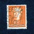 Netherlands Postage Stamp 1949 Scott# NL 308 Used 10 c Queen Juliana (1909-2004) L