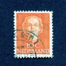 Netherlands Postage Stamp 1949 Scott# NL 308 Used 10 c Queen Juliana (1909-2004) I