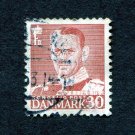Denmark Postage Stamp 1952 Scott# DK 335 Used 30 øre King Frederik IX P
