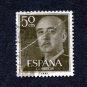 Spain Postage Stamp 1955 Scott# ES 821 Used 50 CTS General Franco