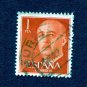 Spain Postage Stamp 1955 Scott# ES 825 Used 1 Pta Franco, General Y