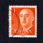 Spain Postage Stamp 1955 Scott# ES 825 Used 1 Pta Franco, General U