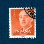 Spain Postage Stamp 1955 Scott# ES 825 Used 1 Pta Franco, General P