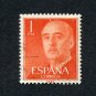 Spain Postage Stamp 1955 Scott# ES 825 Used 1 Pta Franco, General E