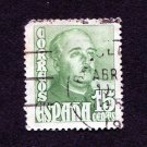 Spain Postage Stamp 1948 Scott# ES 752 Used 15 CTS General Franco A