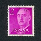 Spain Postage Stamp 1956 Scott# ES 830 Used 2 Pta Franco, General J