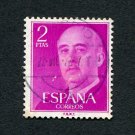 Spain Postage Stamp 1956 Scott# ES 830 Used 2 Pta Franco, General I