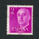 Spain Postage Stamp 1956 Scott# ES 830 Used 2 Pta Franco, General C