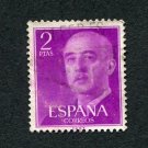 Spain Postage Stamp 1956 Scott# ES 830 Used 2 Pta Franco, General B