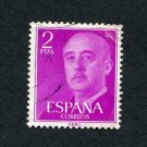 Spain Postage Stamp 1956 Scott# ES 830 Used 2 Pta Franco, General A