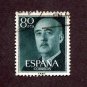Spain Postage Stamp 1955 Scott# ES 824 Used 80 CTS Franco, General DD