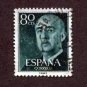 Spain Postage Stamp 1955 Scott# ES 824 Used 80 CTS Franco, General Y