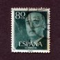 Spain Postage Stamp 1955 Scott# ES 824 Used 80 CTS Franco, General X