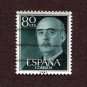 Spain Postage Stamp 1955 Scott# ES 824 Used 80 CTS Franco, General P