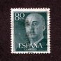 Spain Postage Stamp 1955 Scott# ES 824 Used 80 CTS Franco, General K