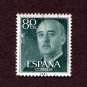Spain Postage Stamp 1955 Scott# ES 824 Used 80 CTS Franco, General E