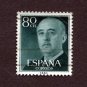 Spain Postage Stamp 1955 Scott# ES 824 Used 80 CTS Franco, General A