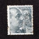 Spain Postage Stamp 1952 Michel# ES 849Cb Used 50 CTS Generalísimo Francisco Franco G