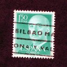 Spain Postage Stamp 1956 Scott# ES 827 Used 1.50 Pta Franco, General H