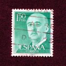 Spain Postage Stamp 1956 Scott# ES 827 Used 1.50 Pta Franco, General C