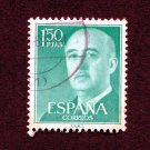 Spain Postage Stamp 1956 Scott# ES 827 Used 1.50 Pta Franco, General B
