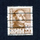 Spain Postage Stamp 1948 Scott# ES 765 Used 50 CTS General Franco I