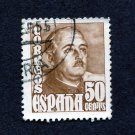 Spain Postage Stamp 1952 Michel# ES 952b Used 50 CTS General Franco F