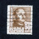 Spain Postage Stamp 1952 Michel# ES 952b Used 50 CTS General Franco D