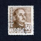 Spain Postage Stamp 1952 Michel# ES 952b Used 50 CTS General Franco B