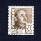 Spain Postage Stamp 1952 Michel# ES 952b Used 50 CTS General Franco A