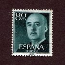Spain Postage Stamp 1955 Scott# ES 824 Used 80 CTS Franco, General JJ