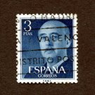 Spain Postage Stamp 1955 Scott# ES 831 Used 3 Pta Franco, General L