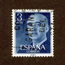 Spain Postage Stamp 1955 Scott# ES 831 Used 3 Pta Franco, General J